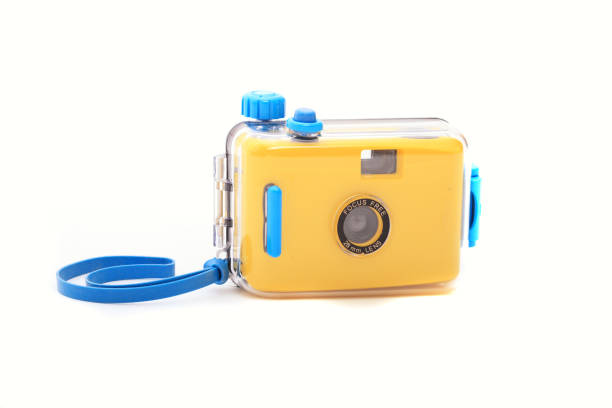 istock Waterproof underwater camera isolated on white background 1471819106