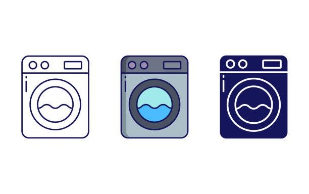 洗濯機アイコン - computer icon home interior residential structure appliance点のイラスト素材／クリップアート素材／マンガ素材／アイコン素材