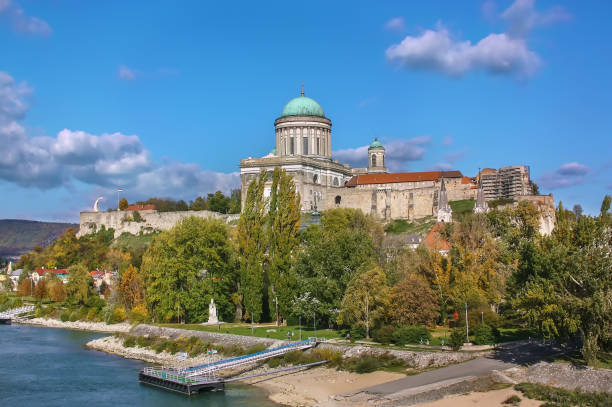 Esztergom Basilica, Hungary stock photo