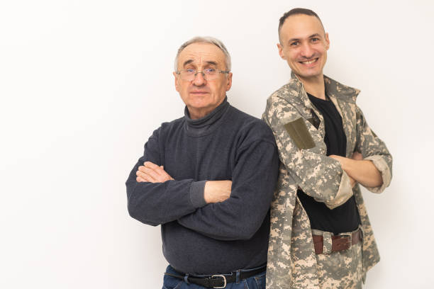 istock an elderly father and a military son 1471822080