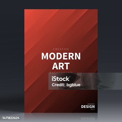 istock Brochure template layout, Red cover design, business annual report, flyer, magazine 1471822624