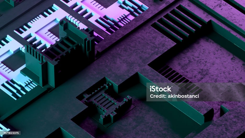 Mithe Bor Outline Circuit Board Computer Mother Board Technology Background Stock Photo ...