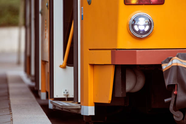 istock Tram tramway public transportation in Budapest, Hungary. 1471825403
