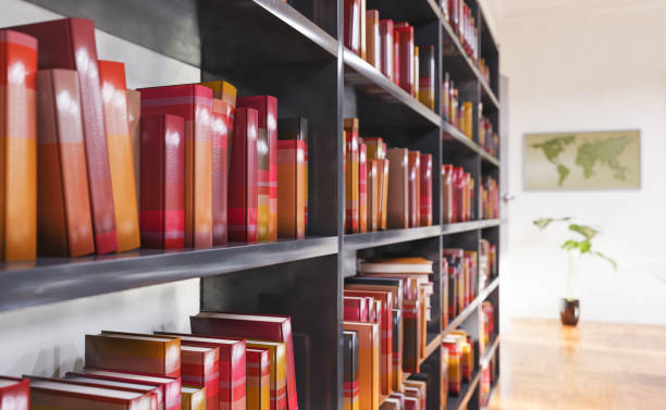 istock Close-up of a bookshelf in a classroom 1471828177