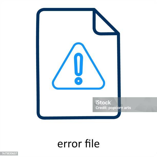 File Error Logo Error File Stock Illustration - Download Image Now - Concepts, Concepts ...