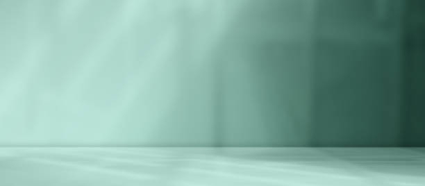 istock Studio Room Green Cement with Shadow Overlay Sun Light on Empty Mockup Wall Floor Background,Abstract Minimal Kitchen Counter Bar Shelf Podium for Presentation Product,Backdrop Desk Plant 1471830738