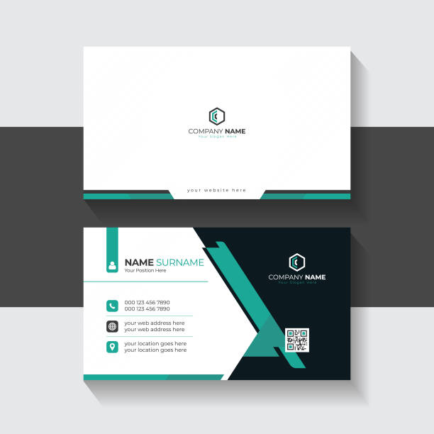 istock Clean and simple Abstract Corporate business card template for business presentation 1471836989