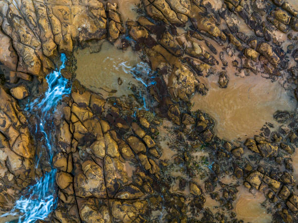 istock Top down view over tessellated rock platform at the seaside 1471841242