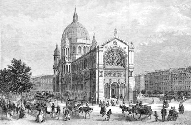 The Église Saint-Augustin de Paris ( Church of St. Augustine ) is a Roman Catholic church located at 46 boulevard Malesherbes in the 8th arrondissement of Paris. The church was built between 1860 and 1871 by the Paris city chief architect Victor Baltard. It was the first church in Paris to combine a cast-iron frame, fully visible, with stone construction.Original edition from my own archivesSource : Correo de Ultramar 1868