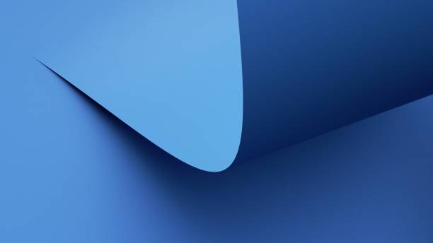 istock 3d render, abstract blue background, modern minimalist wallpaper with curvy shape 1471844099