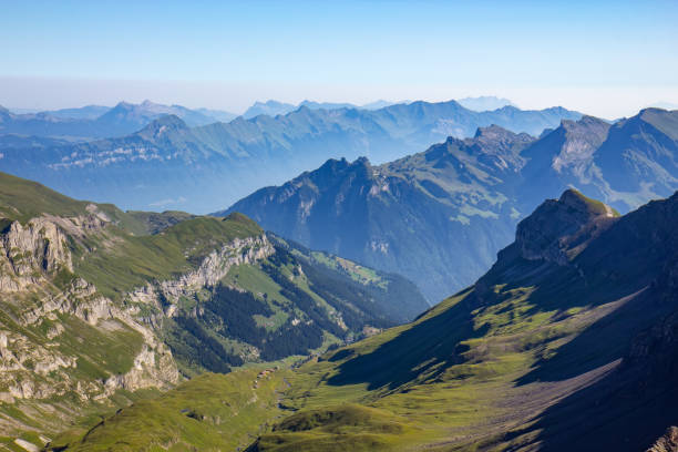istock Beautiful scenery from the Schlithorn mountain peak - Swiss 1471844582