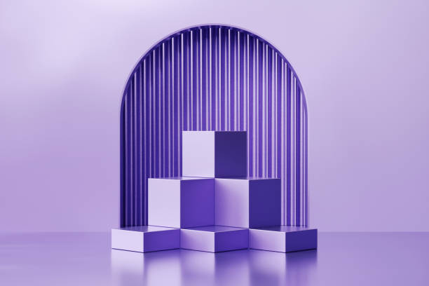 istock Abstract cosmetic stage podium mock up backdrop product display showcase advertising 3d rendering 1471847101