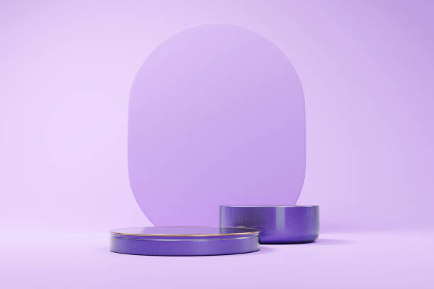 istock Abstract cosmetic stage podium mock up backdrop product display showcase advertising 3d rendering 1471847117