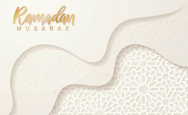 абстрактное послойное приветствие рамадана - religion symbol spirituality islam stock illustrations