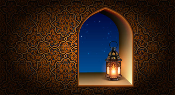 Illustration on the theme of Ramadan..  3D vector. High detailed realistic illustration vector art illustration