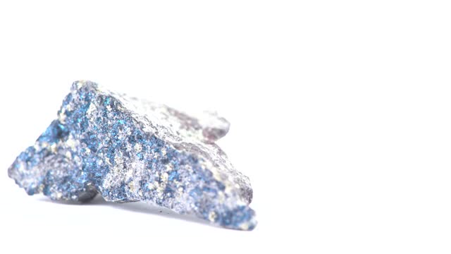 Blue chalcopyrite mineral
