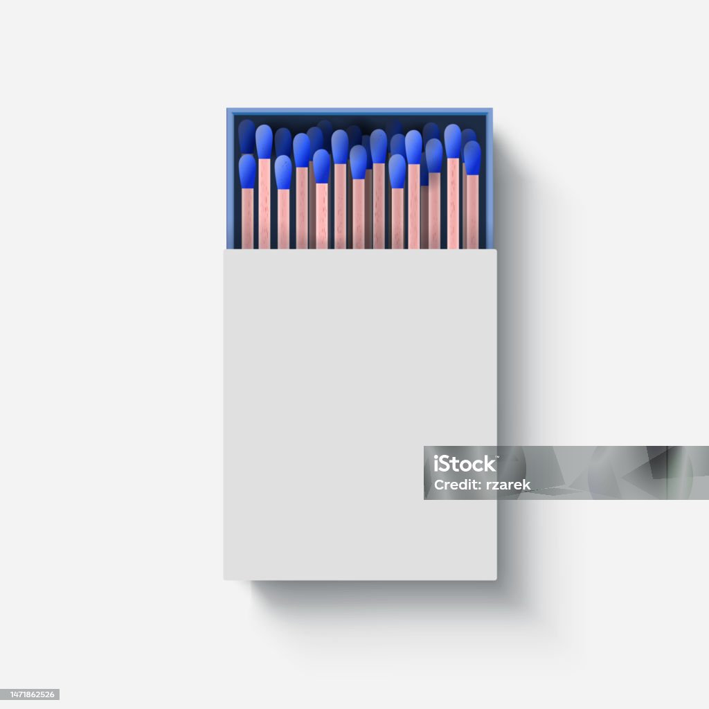 Match Case Visual Vector Realistic Illustration Of Matches Box Mock Up On Transparent ...