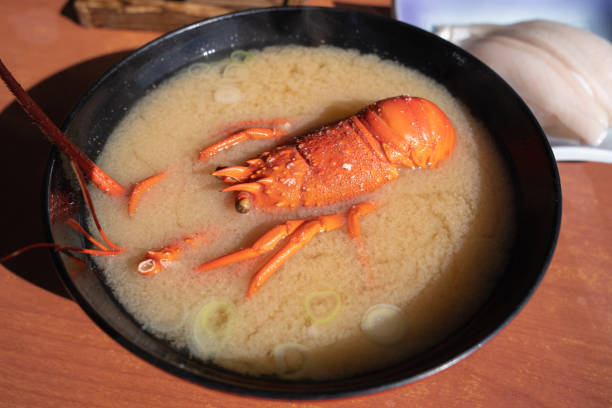 istock Miso Soup with Japanese Spiny Lobster. 1471867755