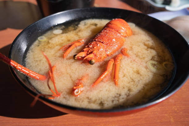 istock Miso Soup with Japanese Spiny Lobster. 1471869209