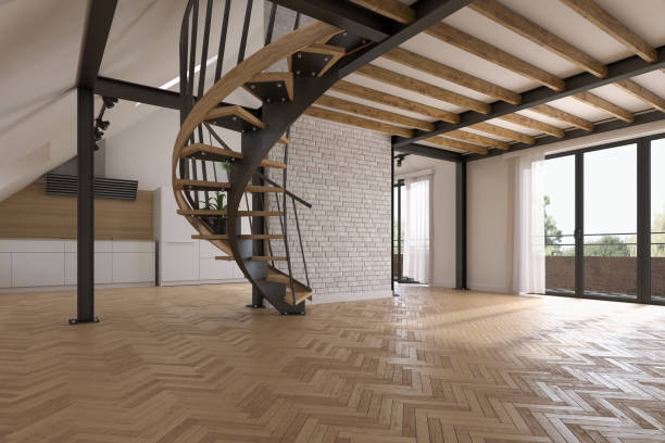 istock Modern style conceptual interior empty room 3d illustration 1471870217