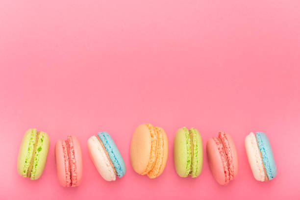 istock Macaroons, baked sweets from the pastry shop 1471872403
