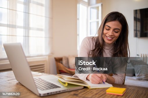istock Entrepreneur is running her online business 1471882420
