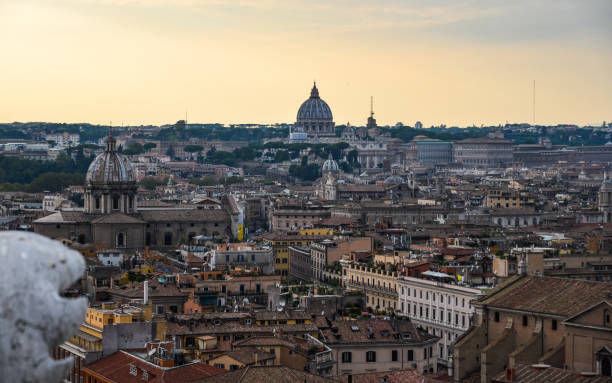 istock Panoramic view of Ancient Rome ruins 1471883059