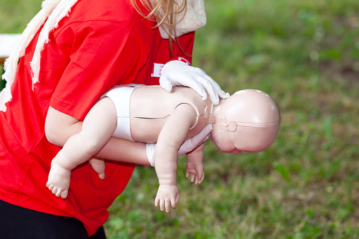 CPR dummy first aid training for choking