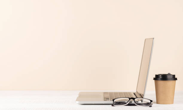istock Laptop, eyeglasses and coffee cup 1471888802