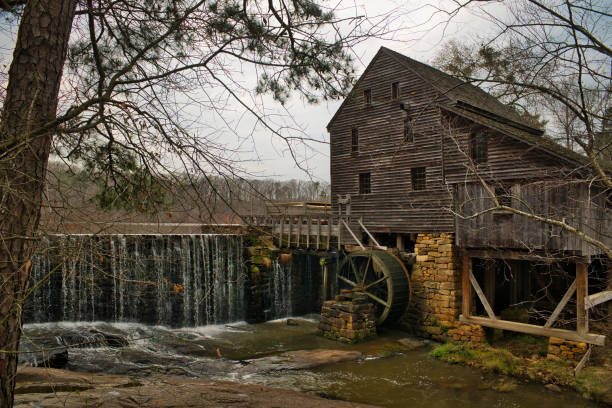 istock Yates Mill Park Gristmill in Spring 1471890378