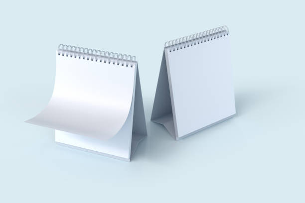 istock Blank Spiral Realistic Desk Calendar 1471894394