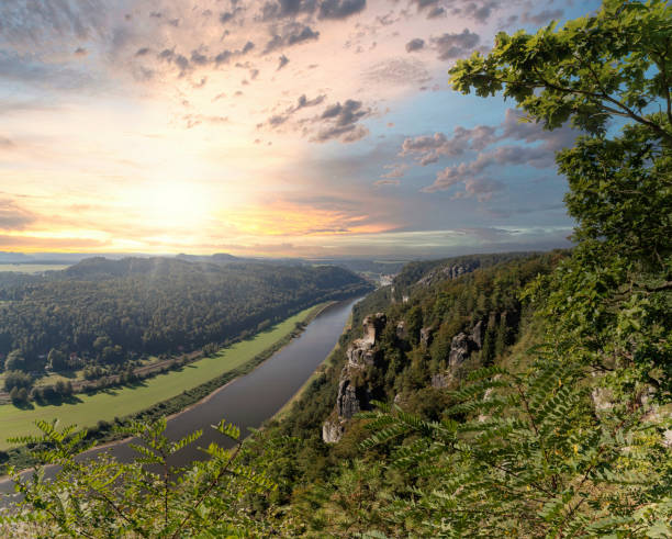 istock view of the elbe river in the elbe sandstone mountains at sunset 1471898708