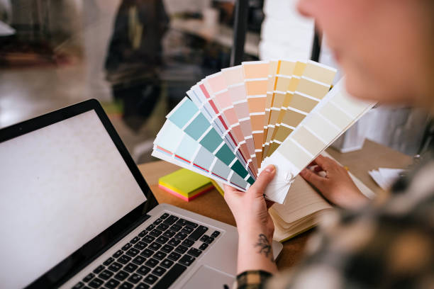 istock Employed woman working in photo studio 1471902295