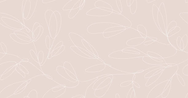 бесшовный цветочный абстрактный нежный узор. векторная текстура в пастельных тонах - pattern flower backgrounds repetition stock illustrations