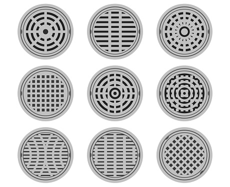 Manhole Covers vector illustration