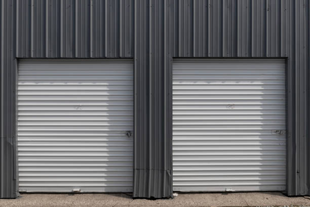 istock Self storage and mini storage garage units. Personal warehouse lockers provide safe and secure storage options. 1471911944