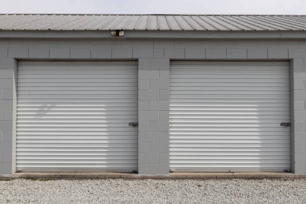 istock Self storage and mini storage garage units. Personal warehouse lockers provide safe and secure storage options. 1471911965
