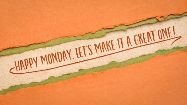 istock Happy Monday, let's make it a great one! Inspirational banner. 1471912562