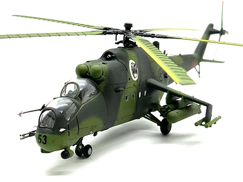 Mi-35 military helicopter of Indonesian Army model
