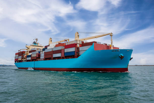 istock front view of container ship logistics goods transportation import export International by container cargo ship in the ocean, global business and industry service transportation of goods by sea 1471913543