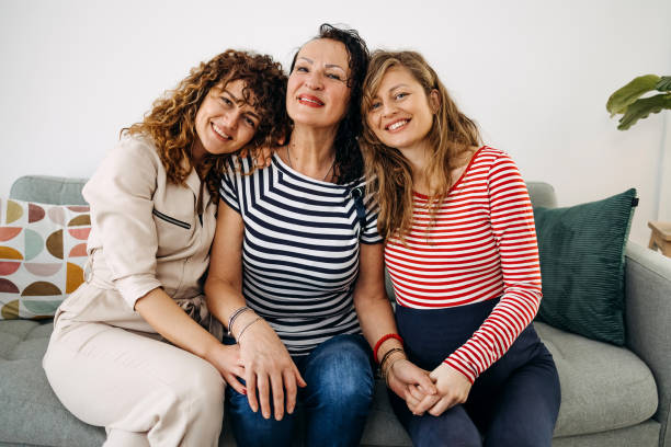istock Portrait of mother with her daughters 1471918525