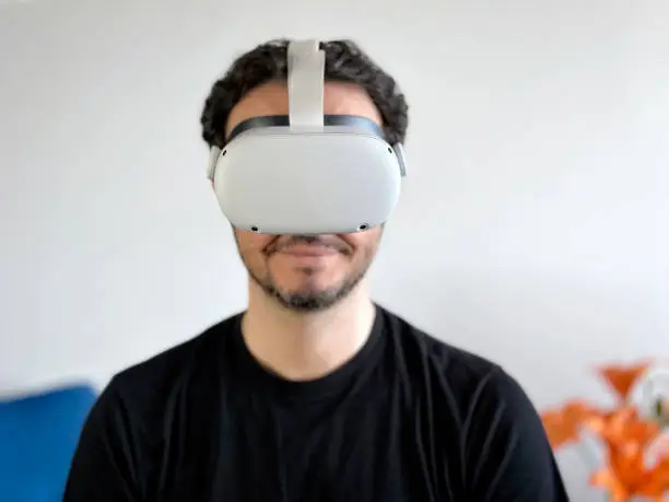 Photo of Playing with a VR headset