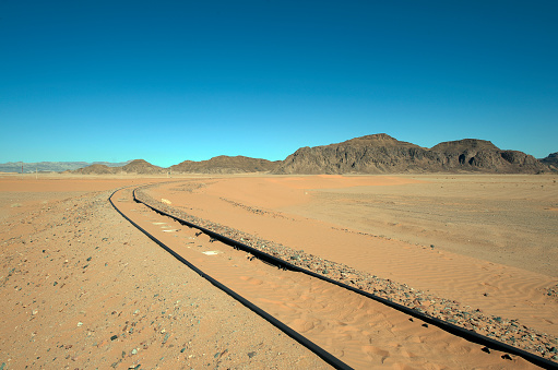 railroad in the desert