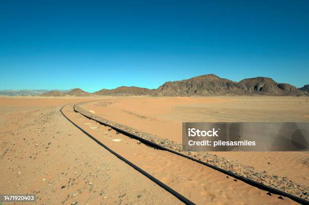 Disused Narrow Gauge Railway In Wadi Rum Or Valley Of The Moon Jordan Middle East Stock Photo - Download Image Now