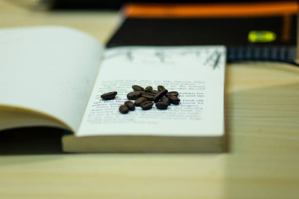 Coffee Beans on a Book Page