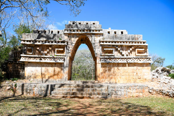 istock Ancient mayan arch at Labna mayan ruins, Yucatan, Mexico 1471922934