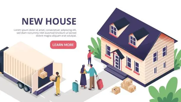 Vector illustration of New house concept