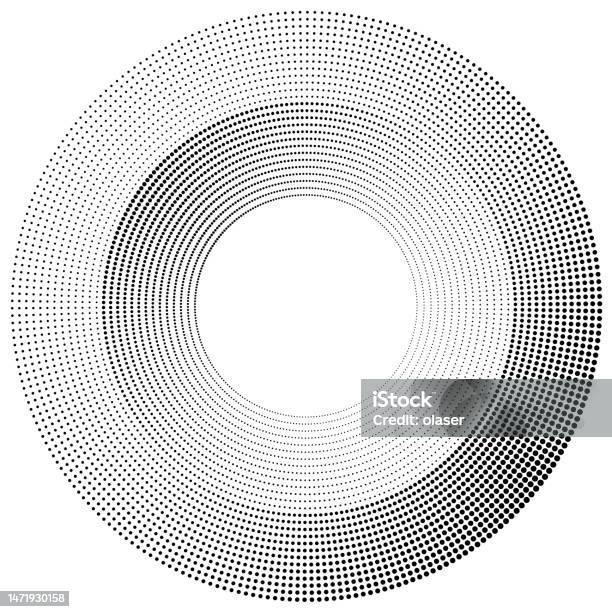 Duotone Wheel Of Dotted Lines Angular Size Gradient Inner And Outer ...