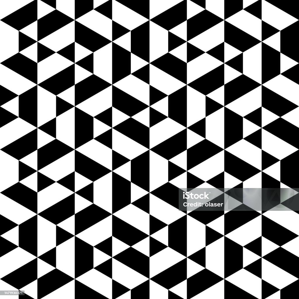 Triangular Checker Pattern Irregular Checked Triangles Pattern Stock Illustration - Download Image ...