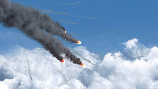 istock Meteors asteroids or rockets burning over clouds
Aerial view 1471932976